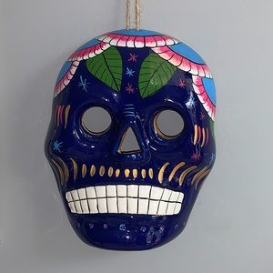 Dia de Los Muertos Ceramic Mask